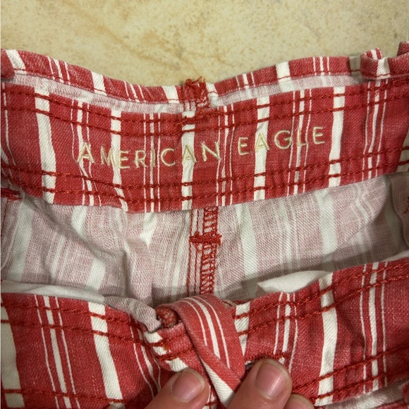 American Eagle Outfitters Striped Red Women's Shorts - Picture 3 of 8